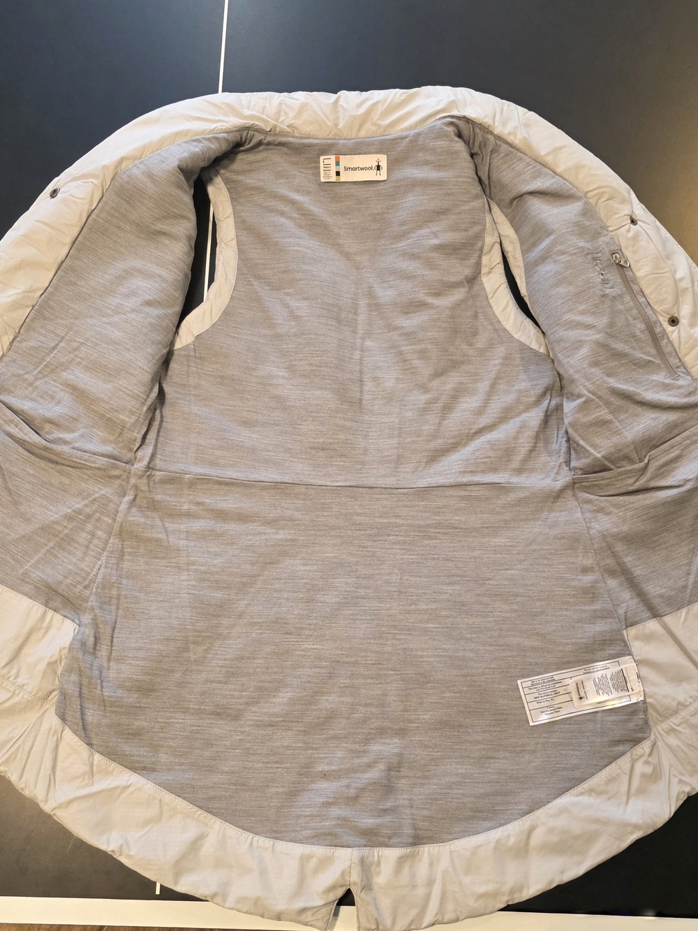 Smartwool Women's Light Gray Quilted Vest - Picture 4 of 4